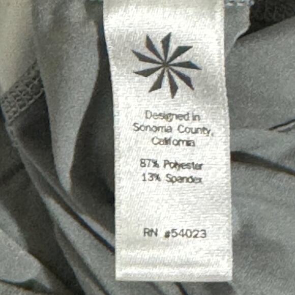 ATHLETA Chi Muscle Athletic Striped Gray/White Women'sTank Size Small - Picture 6 of 8